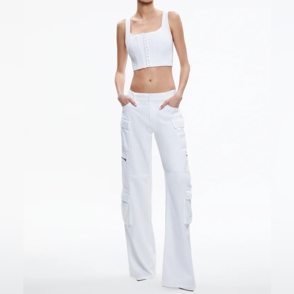 Alice + Olivia Cay Cargo Jeans